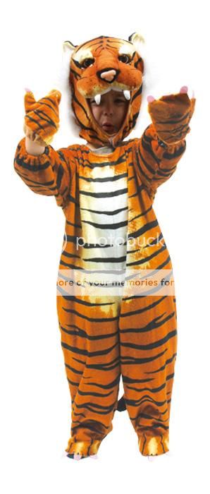 Kinder Tiger Kostüm Fasching Tigerkostüm Raubkatze NEU